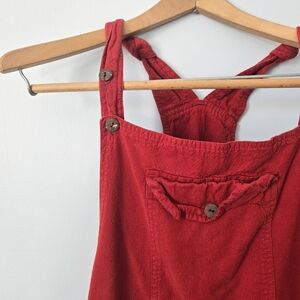 Mexicali Blues Red Cotton Overalls